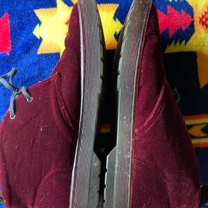 Doc Martens “Dayton” rare velvet boots burgundy color